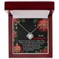 To My Granddaughter | Proudest Moment | Love Knot Necklace (Yellow & White Gold Variants)