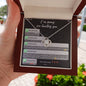 I'm Sorry | I Can't Imagine My Life Without You | Love Knot Necklace