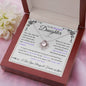 Stunning Daughter Gift | "My Last Breath" | White Gold Love Knot Necklace