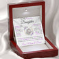 To My Precious Daughter | Love Knot Necklace | Love Mom and Dad