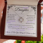 Stunning Daughter Gift | "My Last Breath" | White Gold Love Knot Necklace