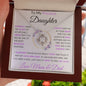 To My Precious Daughter | Love Knot Necklace | Love Mom and Dad