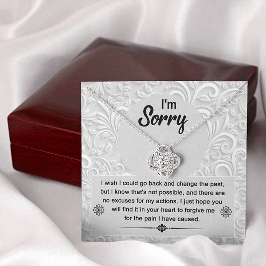 I'm Sorry | Change The Past | Love Knot Necklace