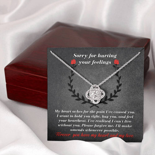 Sorry For Hurting Your Feelings | Make Amends | Love Knot Necklace