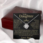 To My Daughter | "You Are Braver Than You Think" | Love Knot Necklace - Love Dad ⭐⭐⭐⭐