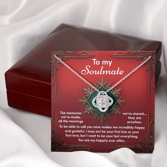 To My Soulmate | The Memories | Love Knot Necklace (Yellow & White Gold Variants)
