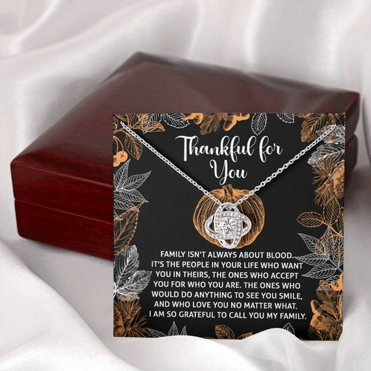 Thankful For You | To Call You | Love Knot Necklace (Yellow & White Gold Variants)