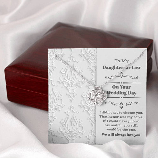 Daughter-In-Law Wedding | Be The One | Love Knot Necklace