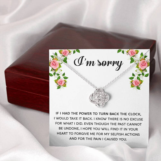 I'm Sorry | Make It Right | Love Knot Necklace