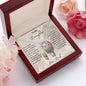 To My Daughter | This Old Lion Will Always Have Your Back | Love Dad | Love Knot Necklace