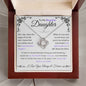 Stunning Daughter Gift | "My Last Breath" | White Gold Love Knot Necklace