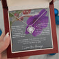 To My Lovely Granddaughter | My Sunshine... Violet | Love Knot Necklace