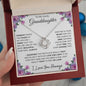 To My Lovely Granddaughter | Someday When... Roses on White | Love Knot Necklace