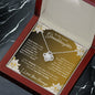 To My Lovely Granddaughter | My Sunshine... Lilies on Gold | Love Knot Necklace