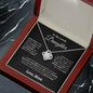 To My Lovely Daughter | Love Mom | Love Knot Necklace