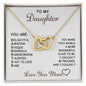 Daughter | Love You More | Interlocking Hearts Necklace