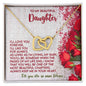 My Beautiful Daughter | Love You Forever | Interlocking Hearts Necklace