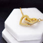 To My Amazing Mother-in-Law | Two Hearts | Interlocking Hearts Necklace (Yellow & White Gold Variants)