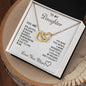 Daughter | Love You More | Interlocking Hearts Necklace