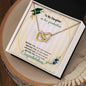 To My Daughter For Graduation | Congratulations | Interlocking Hearts necklace
