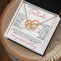 To My Beautiful Soulmate | Interlocking Hearts Necklace - FREE EARRINGS | I Love You Forever and Always