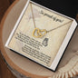 Daughter | Proud Of You | Interlocking Hearts Necklace