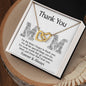 Mom | Thank You | Interlocking Hearts Necklace
