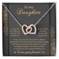 Daughter | Brave And Strong 2 | Interlocking Hearts Necklace