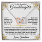 To My Beautiful Granddaughter | Enjoy The Ride | Interlocking Hearts Necklace | Love Grandma (3)
