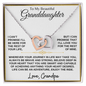 To My Beautiful Granddaughter | Enjoy The Ride | Interlocking Hearts Necklace | Love Grandpa (2)
