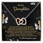 Daughter | Pursue Your Dreams | Interlocking Hearts Necklace