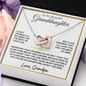 To My Beautiful Granddaughter | Enjoy The Ride | Interlocking Hearts Necklace | Love Grandpa (2)