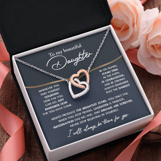 Daughter | Brightest Stars | Interlocking Hearts Necklace