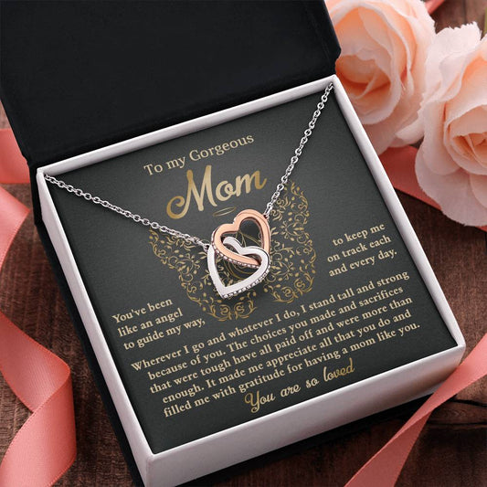 Mom | Like An Angel | Interlocking Hearts Necklace