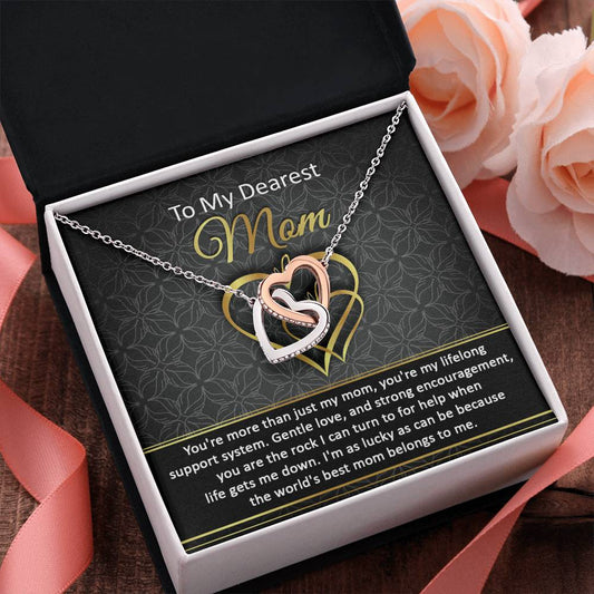 Mom | Belongs To Me | Interlocking Hearts Necklace
