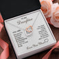 Daughter | Love You More | Interlocking Hearts Necklace
