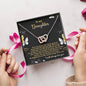 Daughter | Pursue Your Dreams | Interlocking Hearts Necklace