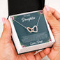 To My Daughter | You Are Braver Than You Believe | Interlocking Hearts necklace