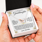 To My Beautiful Granddaughter | Enjoy The Ride | Interlocking Hearts Necklace | Love Grandma (3)
