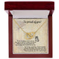 Daughter | Proud Of You | Interlocking Hearts Necklace