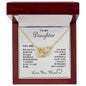 Daughter | Love You More | Interlocking Hearts Necklace