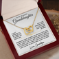 To My Beautiful Granddaughter | Enjoy The Ride | Interlocking Hearts Necklace | Love Grandpa (1)