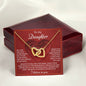 Daughter | Of My Heart | Interlocking Hearts Necklace