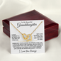 To My Beautiful Granddaughter | Enjoy The Ride | Interlocking Hearts Necklace | I Love You Always