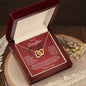 Daughter | Of My Heart | Interlocking Hearts Necklace