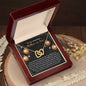 To My Amazing Mother-in-Law | Two Hearts | Interlocking Hearts Necklace (Yellow & White Gold Variants)