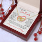 To My Beautiful Soulmate | Interlocking Hearts Necklace - FREE EARRINGS | I Love You Forever and Always