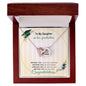 To My Daughter For Graduation | Congratulations | Interlocking Hearts necklace
