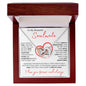To My Beautiful Soulmate | Interlocking Hearts Necklace - FREE EARRINGS | I Love You Forever and Always