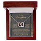 Daughter | Brave And Strong 2 | Interlocking Hearts Necklace
